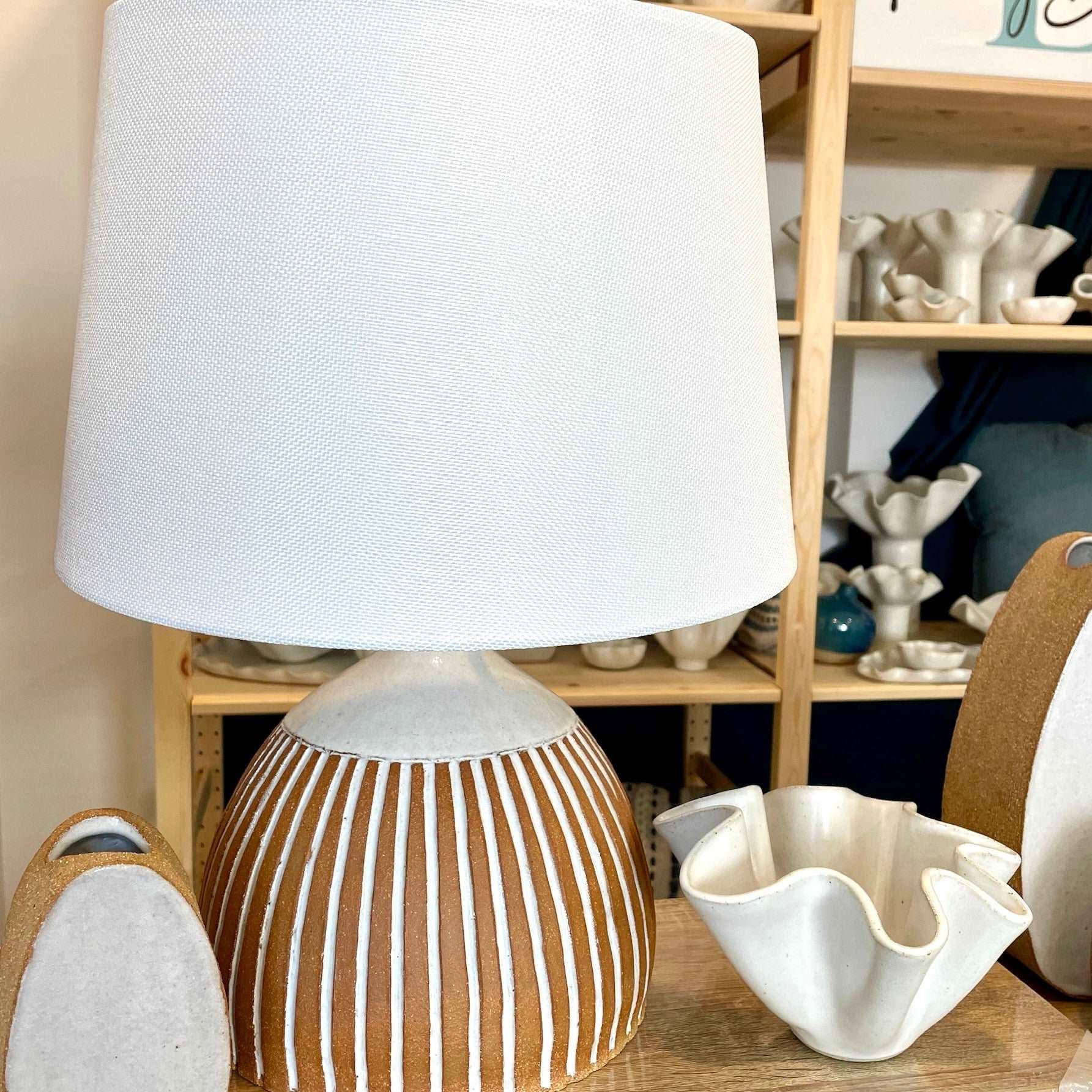 Bronte Ceramic Lamp & Shade