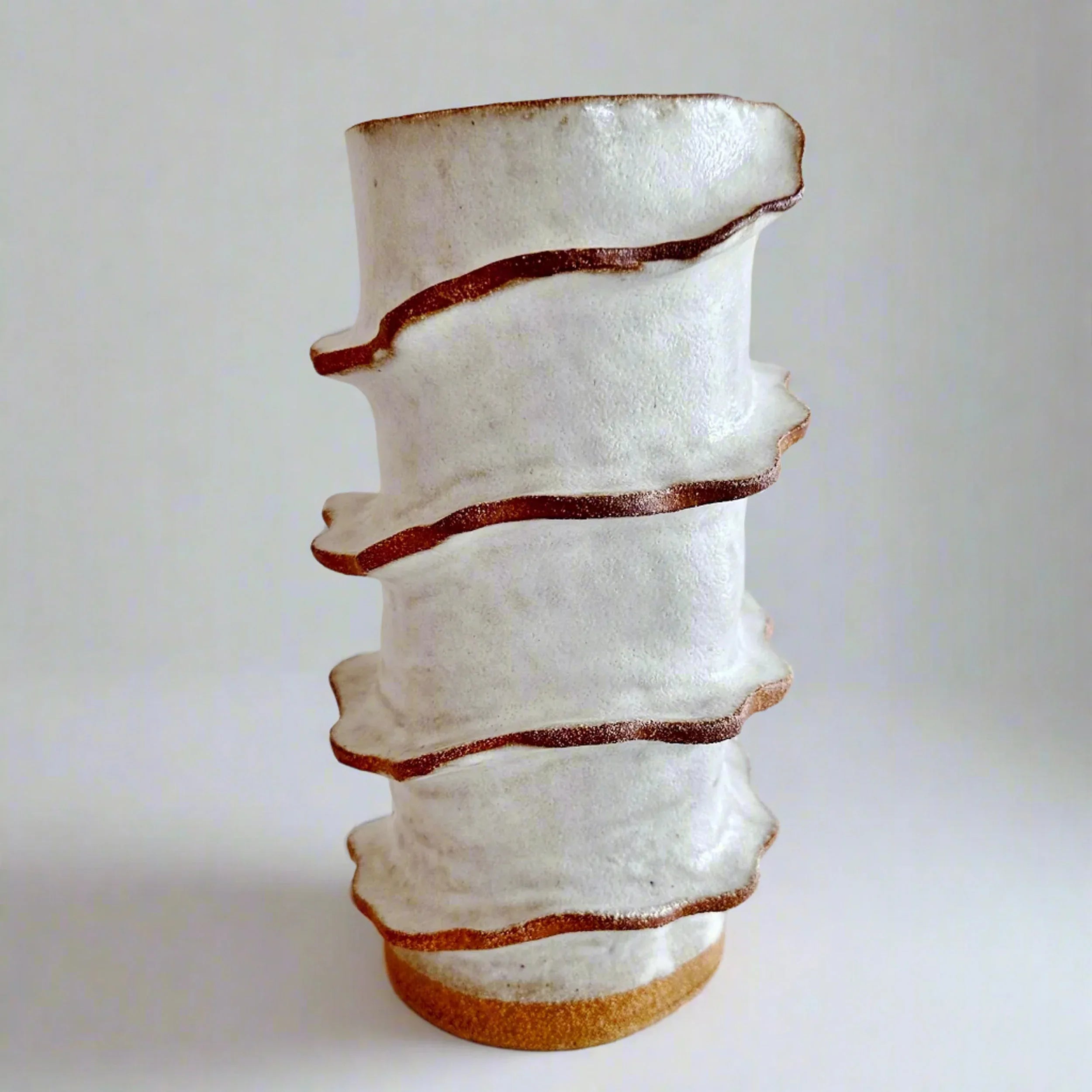 Bronte Tall Spiral Cylindrical Vase