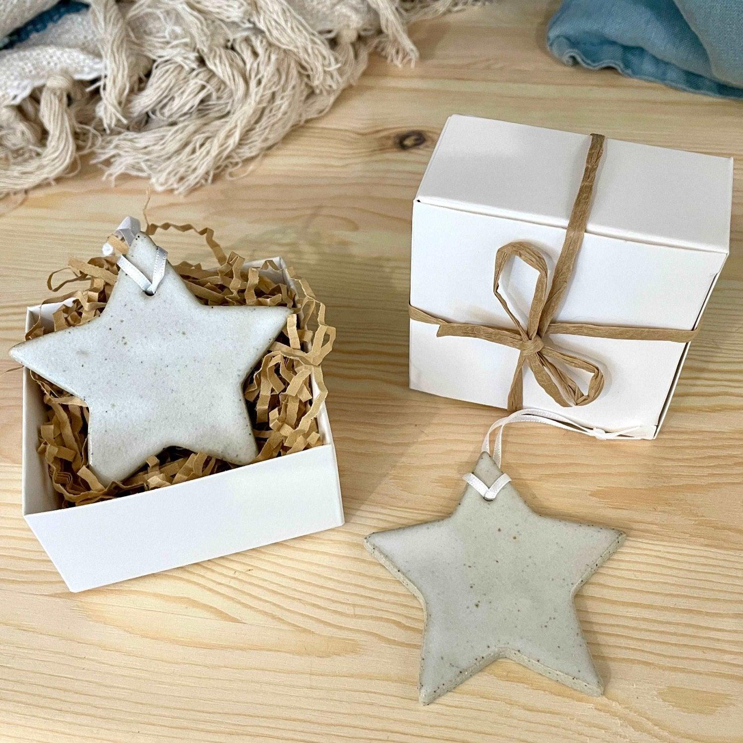 Ceramic Christmas Tree Decorations - Stars