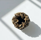 Ceramic Pom-Pom Vase - Caramel Glaze