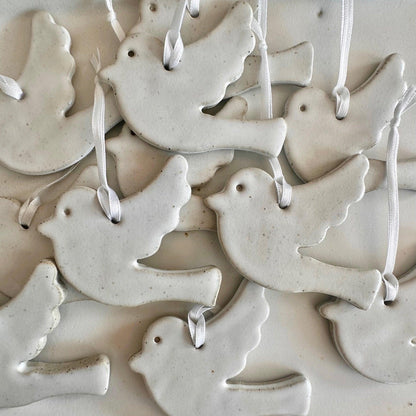 Christmas Tree Doves Decorations 