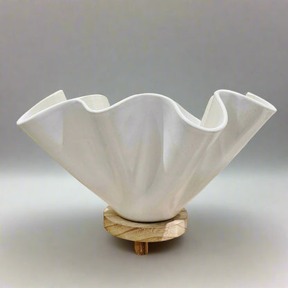 High Sided Wave Bowl - Extra Large White