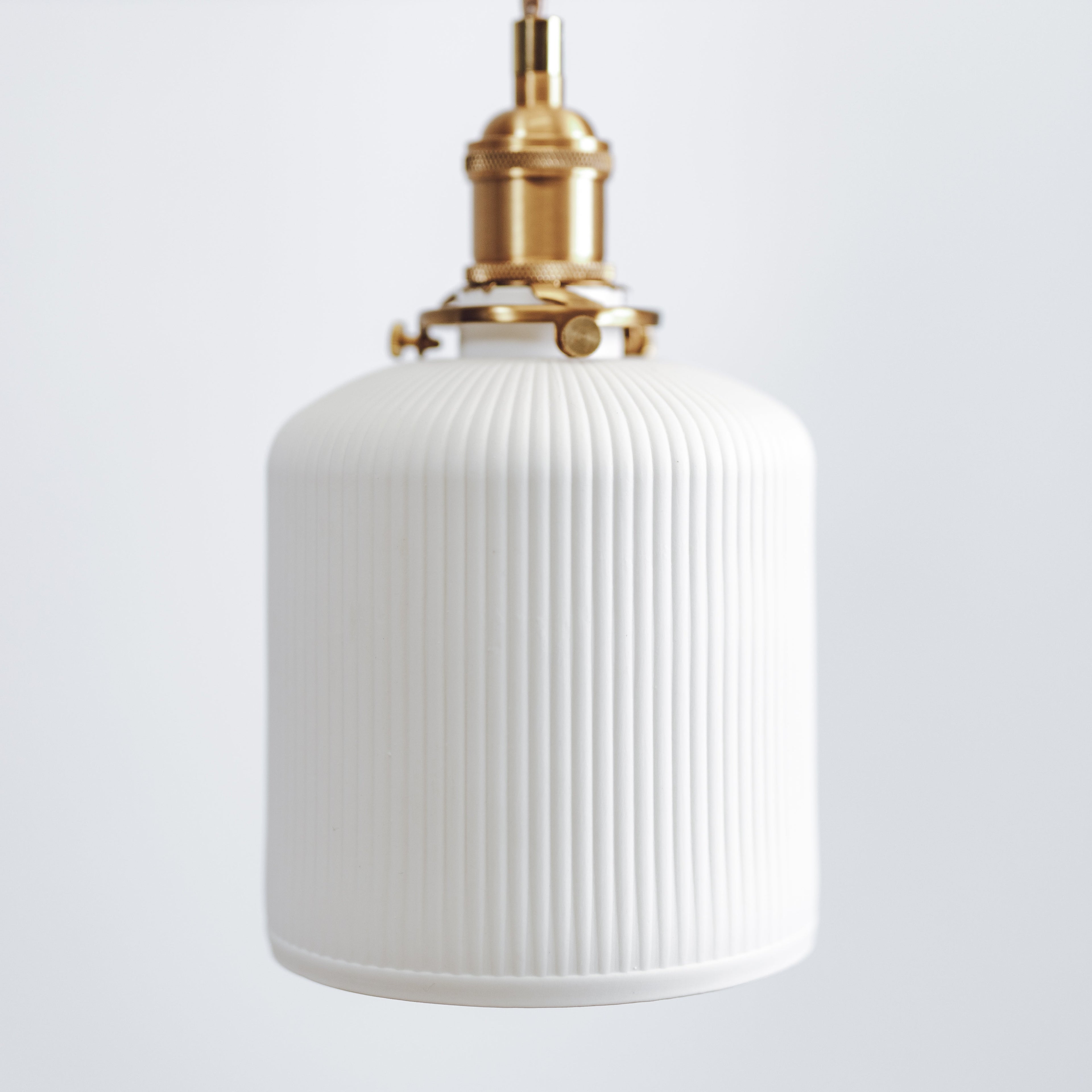 Gloria Ceramic Pleated Pendant Light