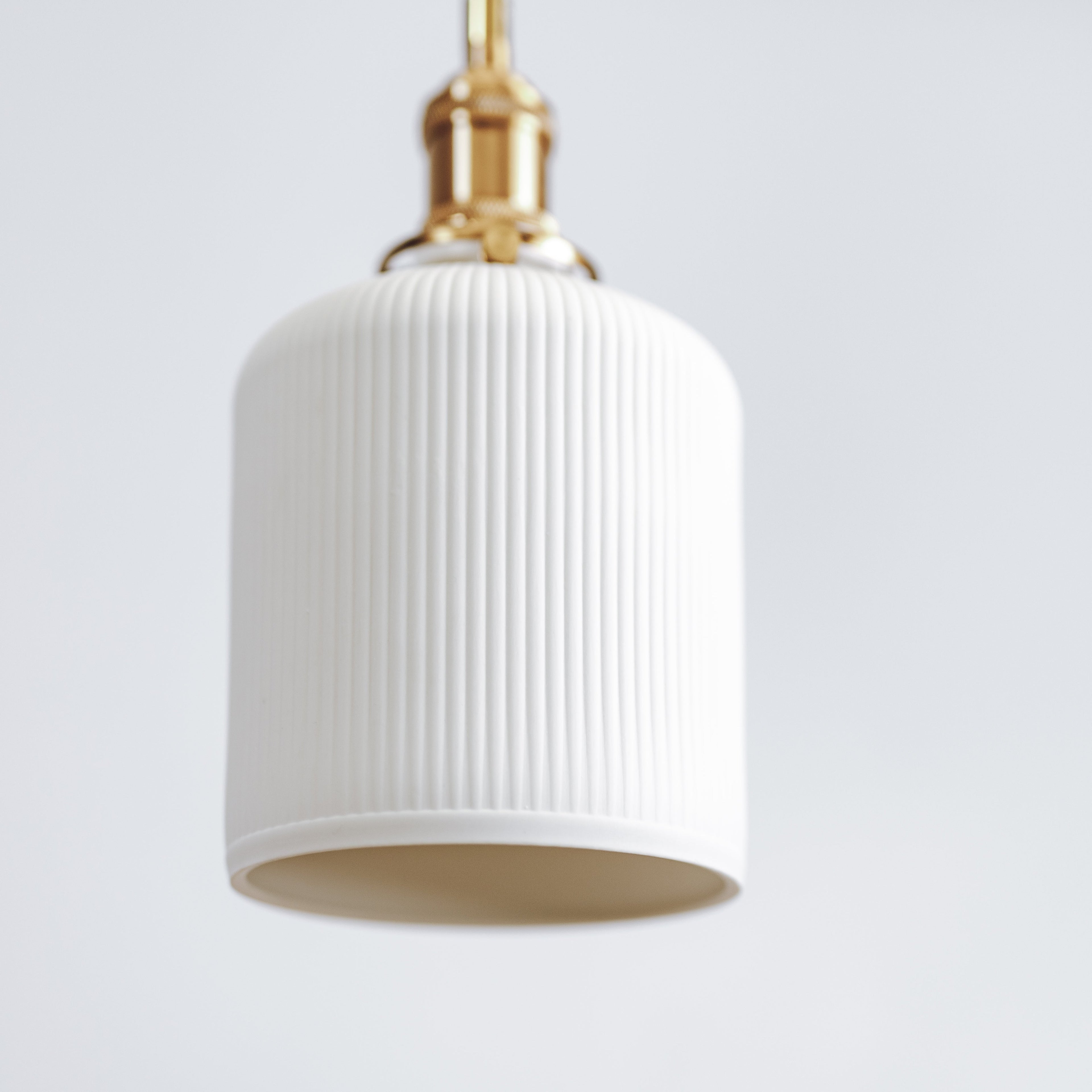 Gloria Ceramic Pleated Pendant Light