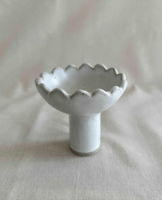 Scalloped Pedestal Bowl - Small - Polly Barton