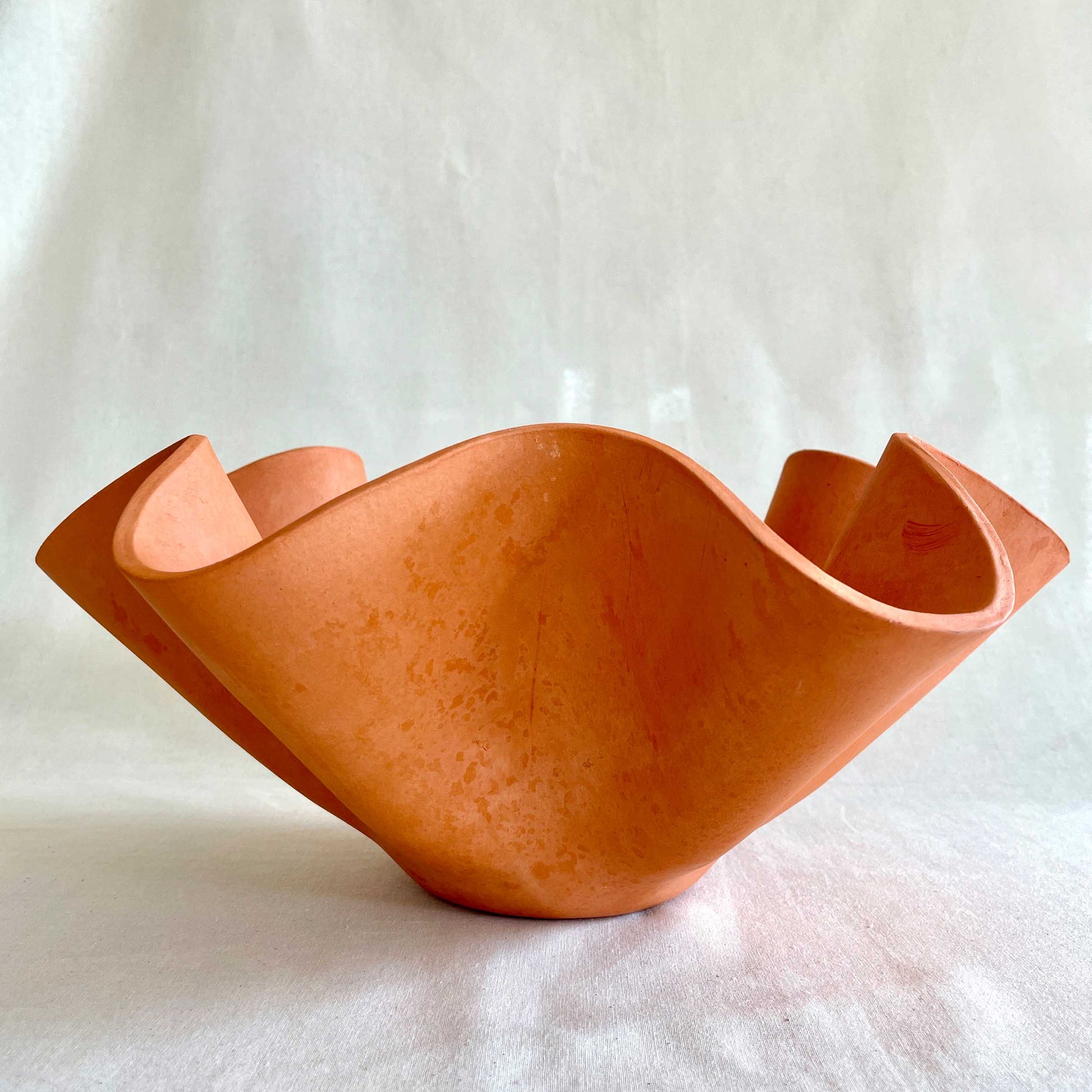 Extra Large Terracotta Wave Bowl