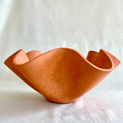 Extra Large Terracotta Wave Bowl