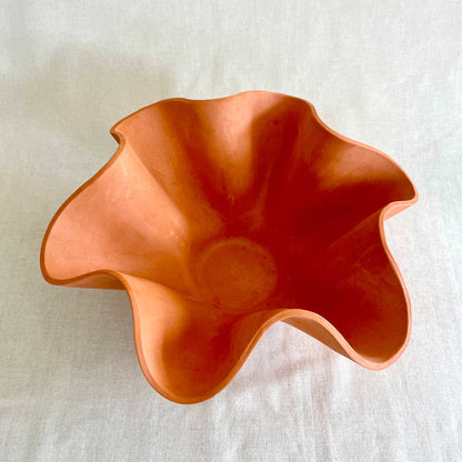 Extra Large Terracotta Wave Bowl