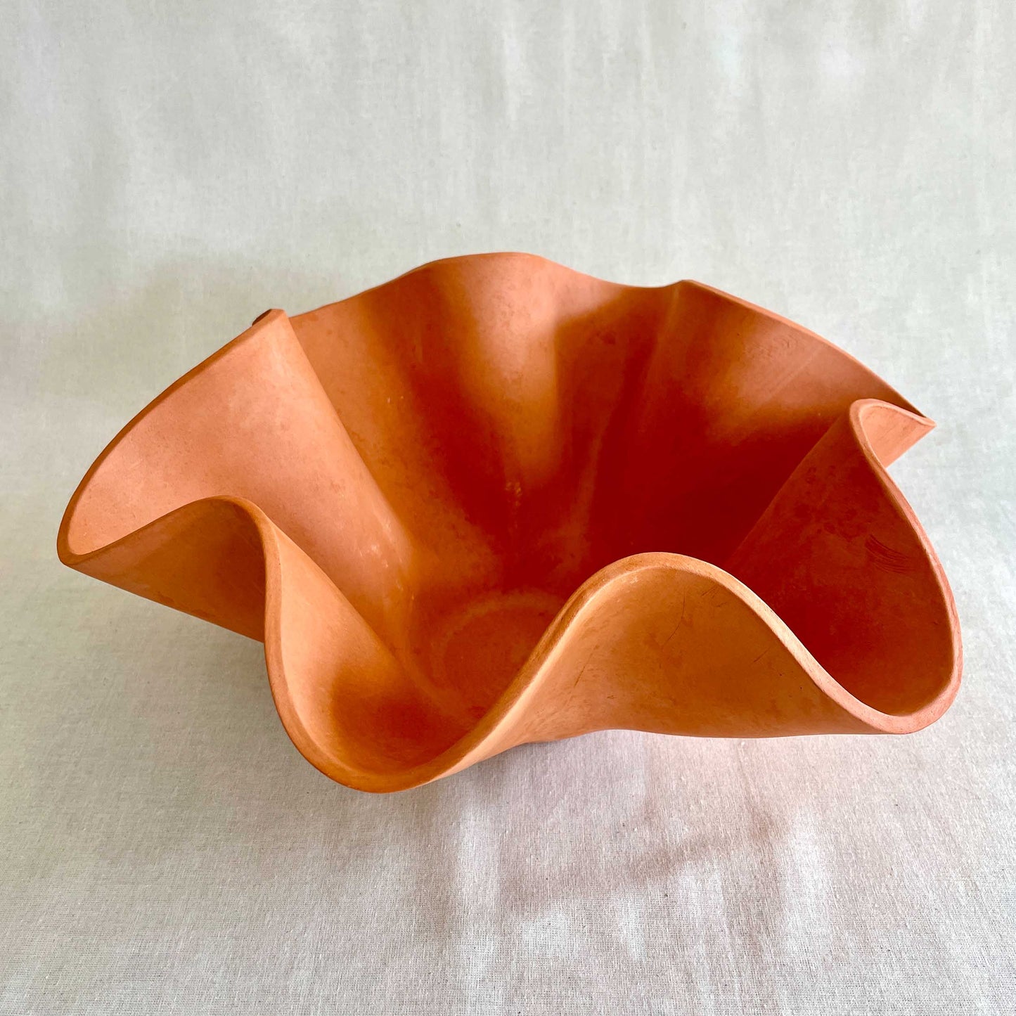 Extra Large Terracotta Wave Bowl