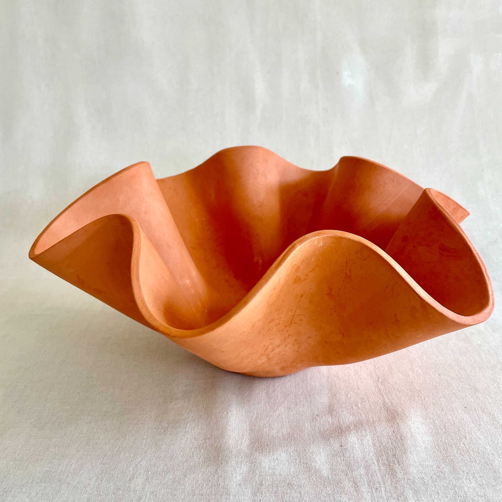 Extra Large Terracotta Wave Bowl