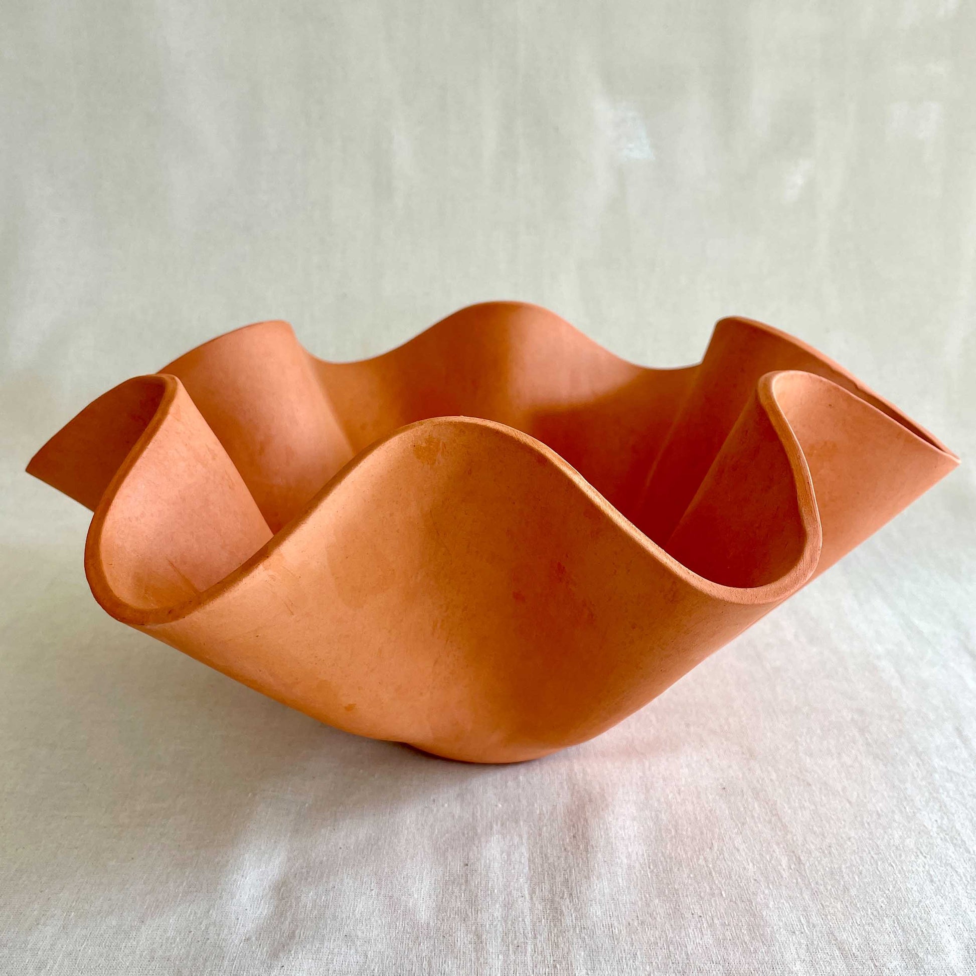 Extra Large Terracotta Wave Bowl