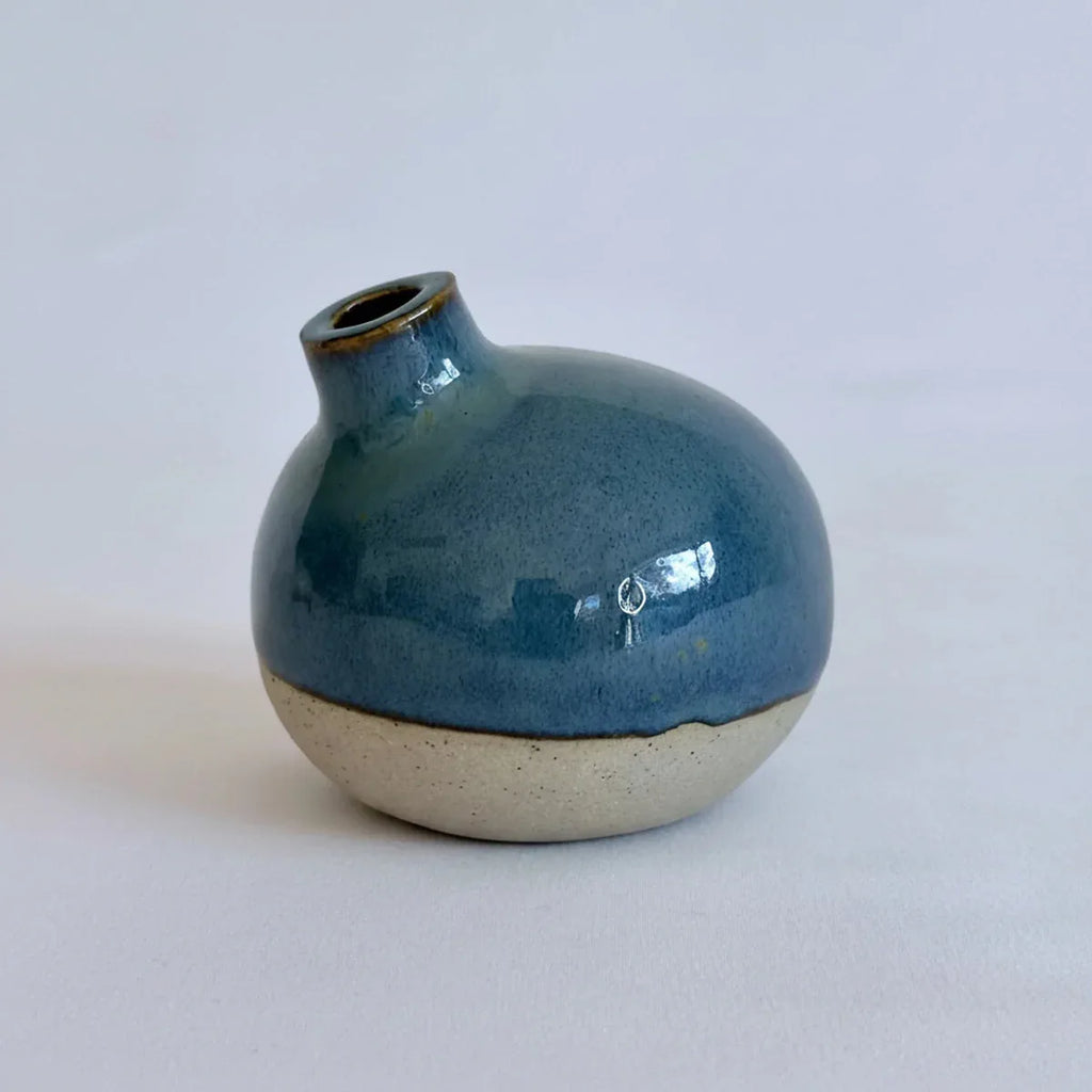 Turquoise Bud Flower Vases - Small