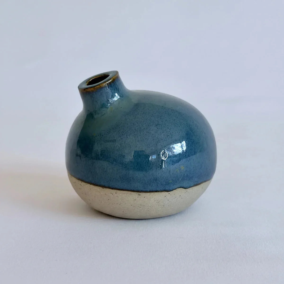 Turquoise Bud Flower Vases - Small