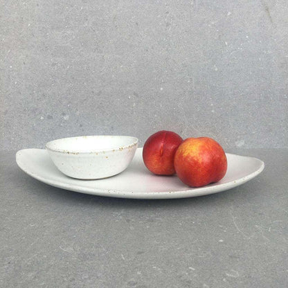 Avoca White Platter & Bowl - Polly Barton