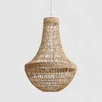 Como Empire Boho Rope Pendant Chandelier - Natural