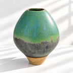 Large Ceramic Balloon Vase - Organic Glazes