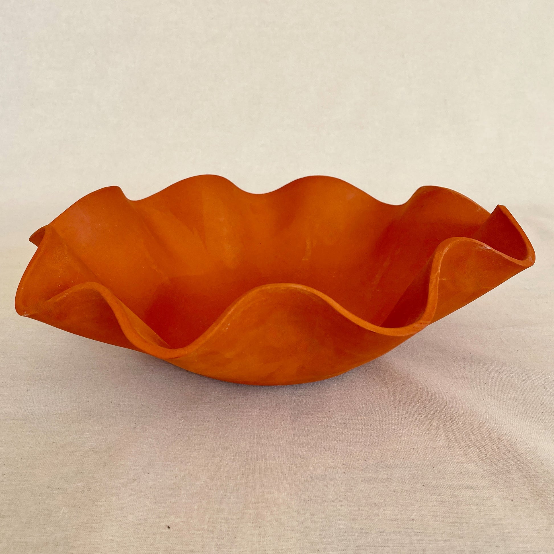 Large Terracotta Wave Bowl