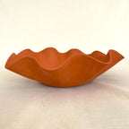 Large Terracotta Wavy Bowl