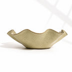 Large Handcrafted Wave Bowl in Melted Mint Glaze