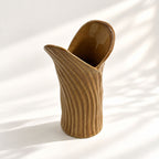 Tulip Flower Vase - Caramel Glaze