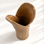 Tulip Flower Vase - Caramel Glaze