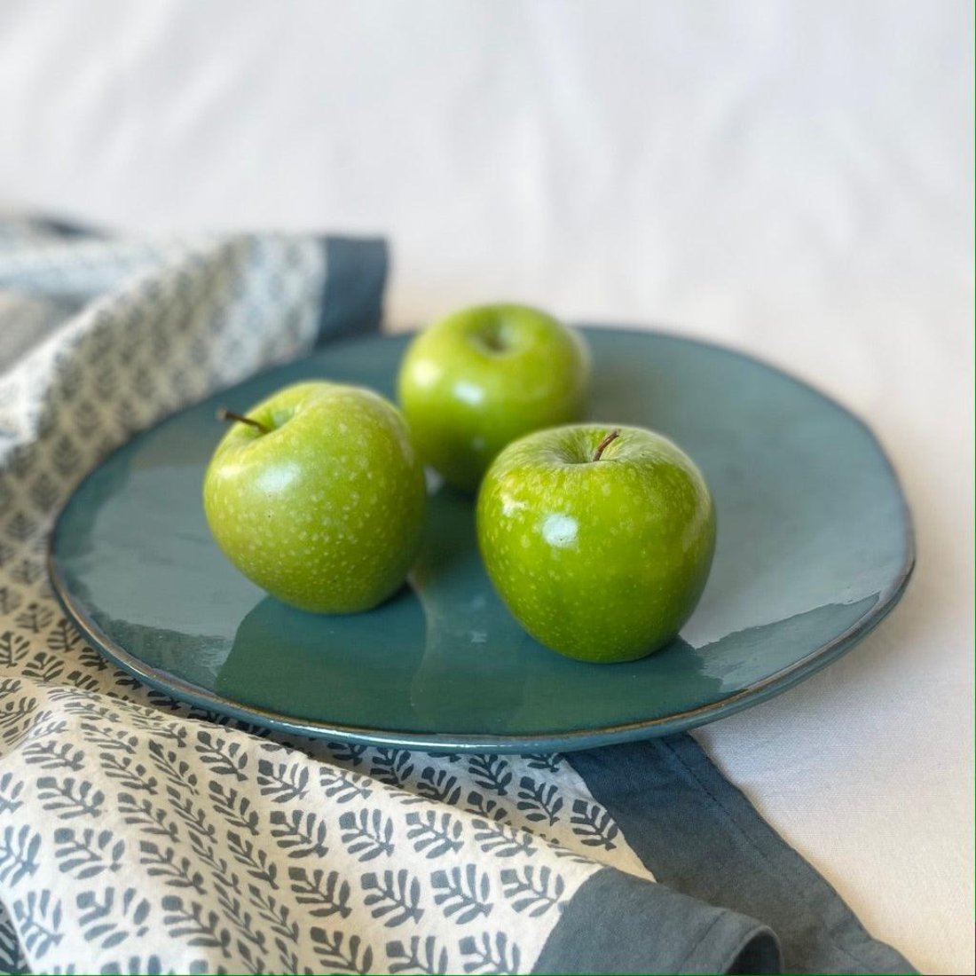 Rockpool Large Turquoise Platter - Polly Barton